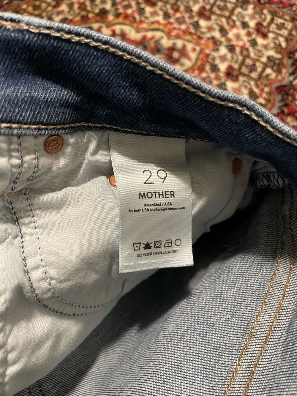 MOTHER Mid Rise Rambler Jeans - Picture 8 of 8